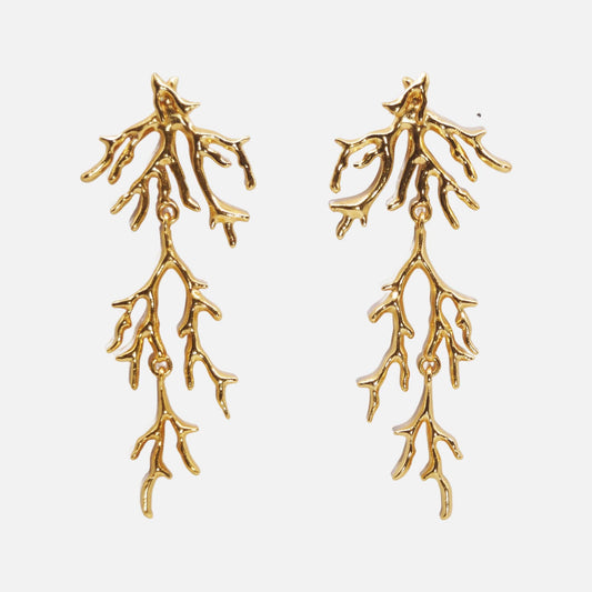 Pendientes Wild Corallo