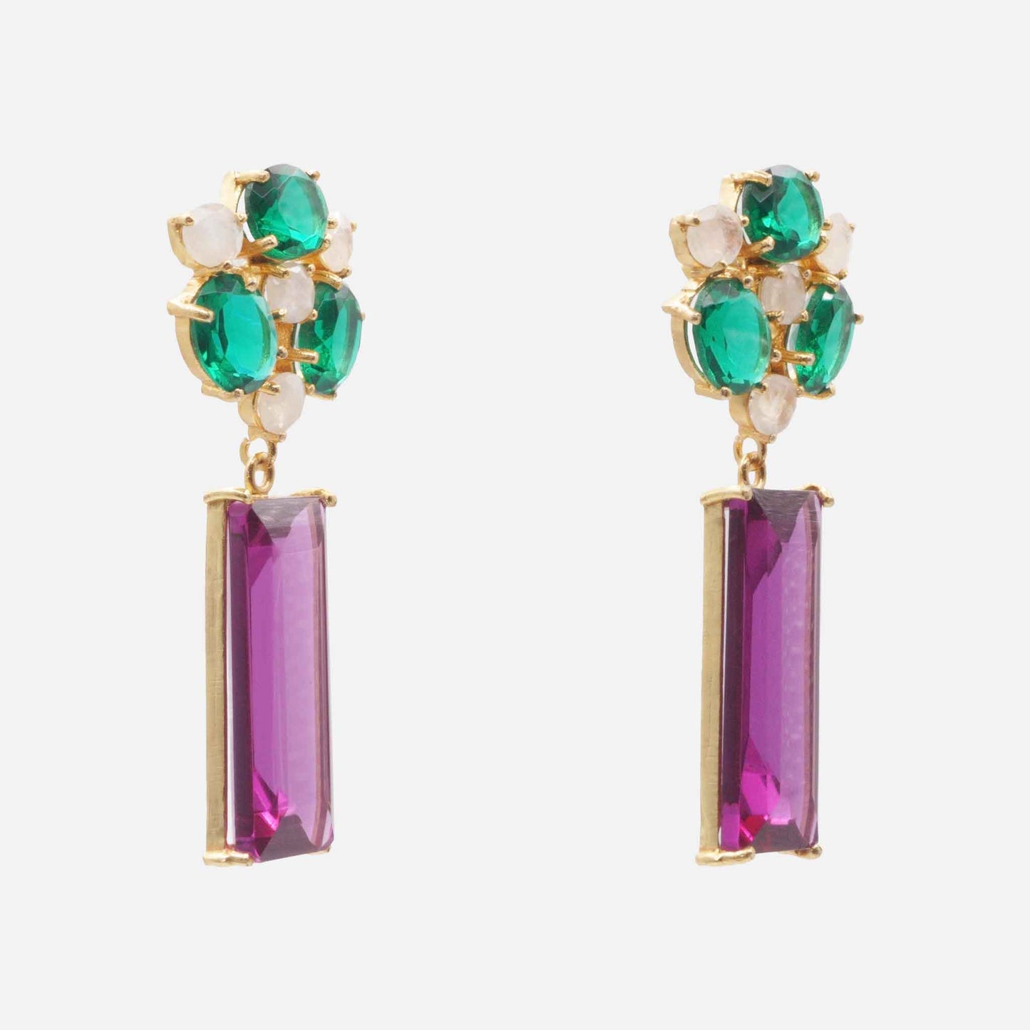 Peonia Purple Earrings