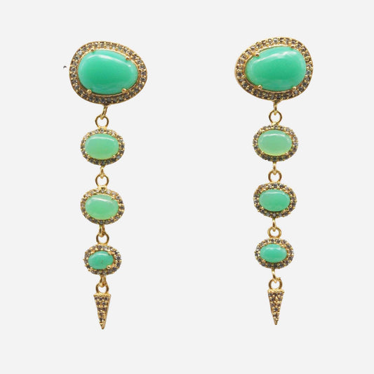 Ovalia Aqua Green Earrings