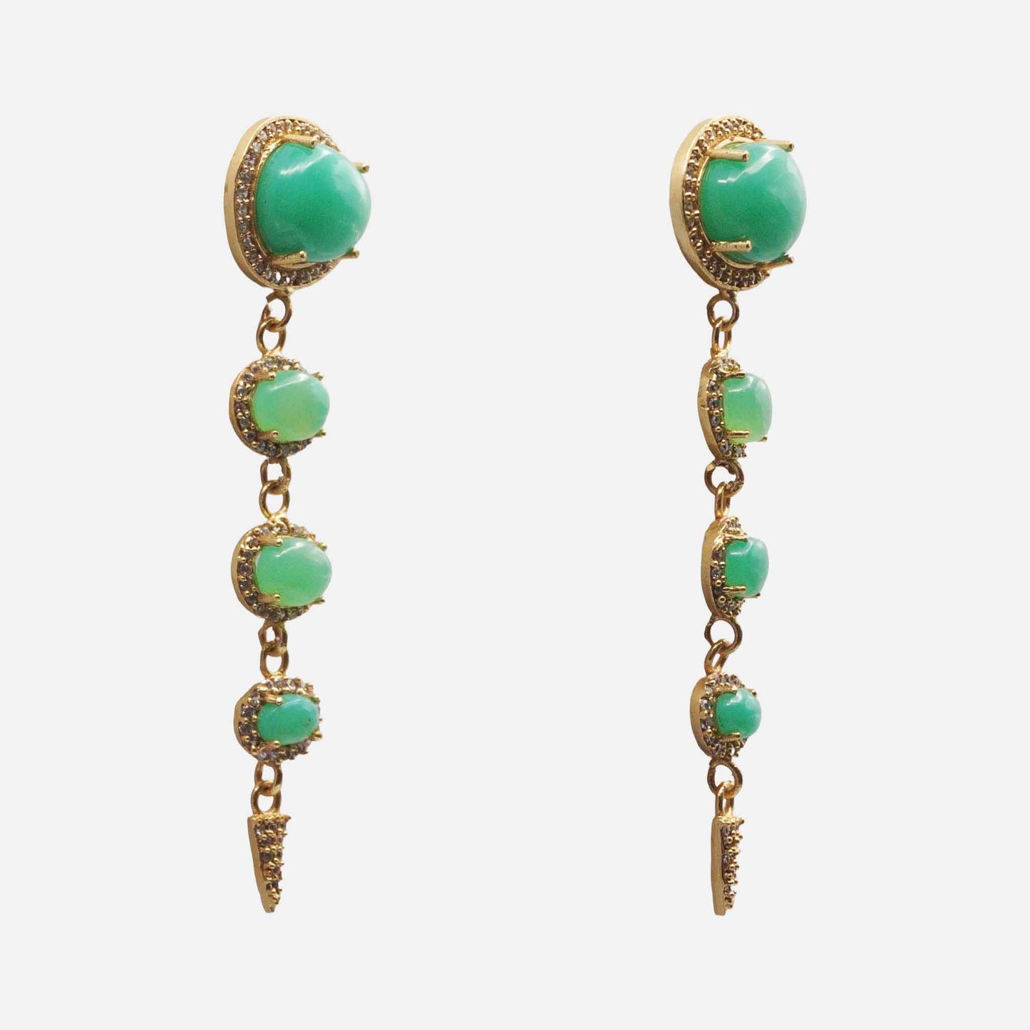 Ovalia Aqua Green Earrings