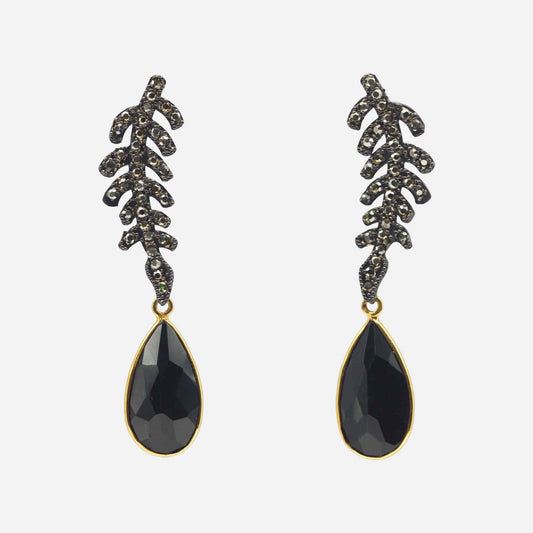 Spiga Black Earrings