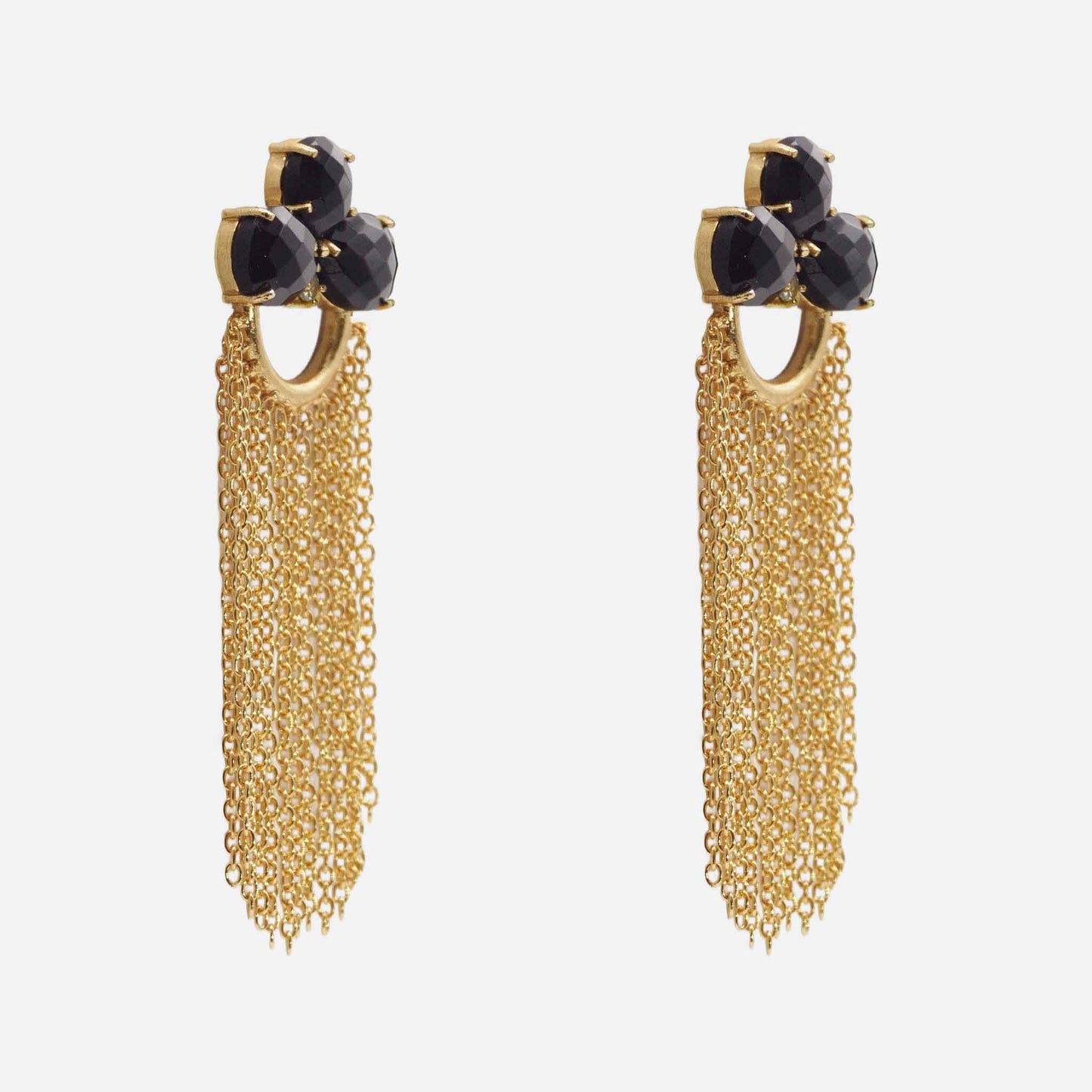 Rugiada Black Earrings