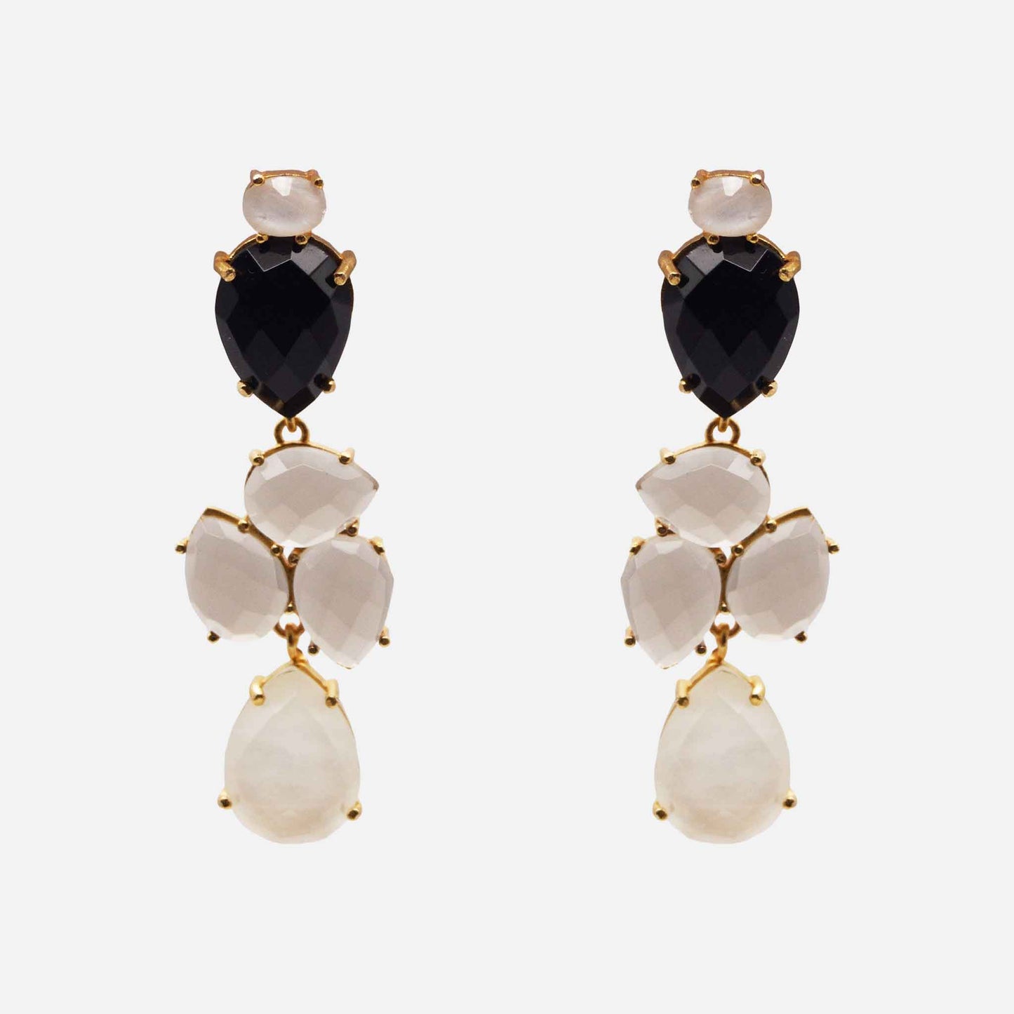 Pendientes Lacrima Black & White