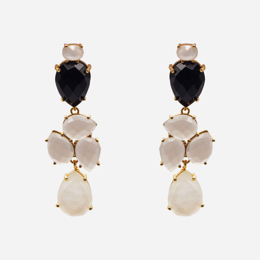 Lacrima Black & White Earrings