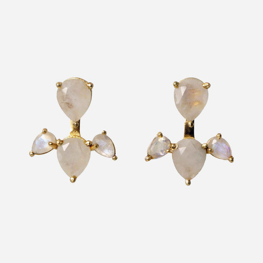 Fleur de Lis Pearl Earrings