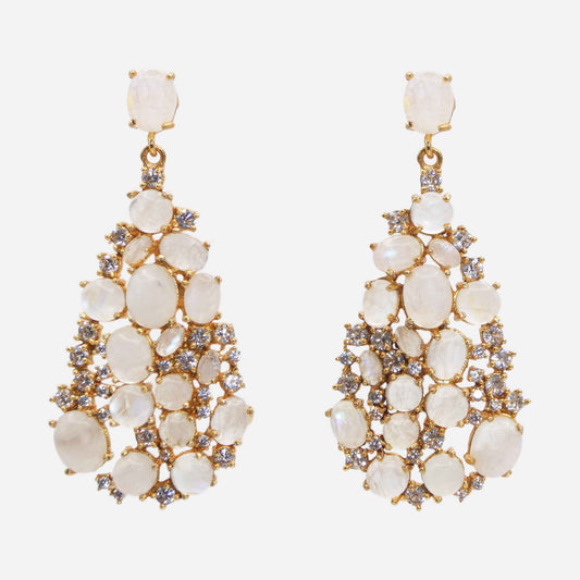 Aerolita White Earrings
