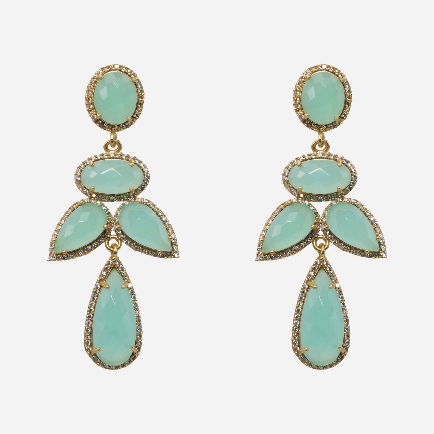 Fiorella Celadon Earrings