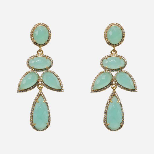 Fiorella Celadon Earrings