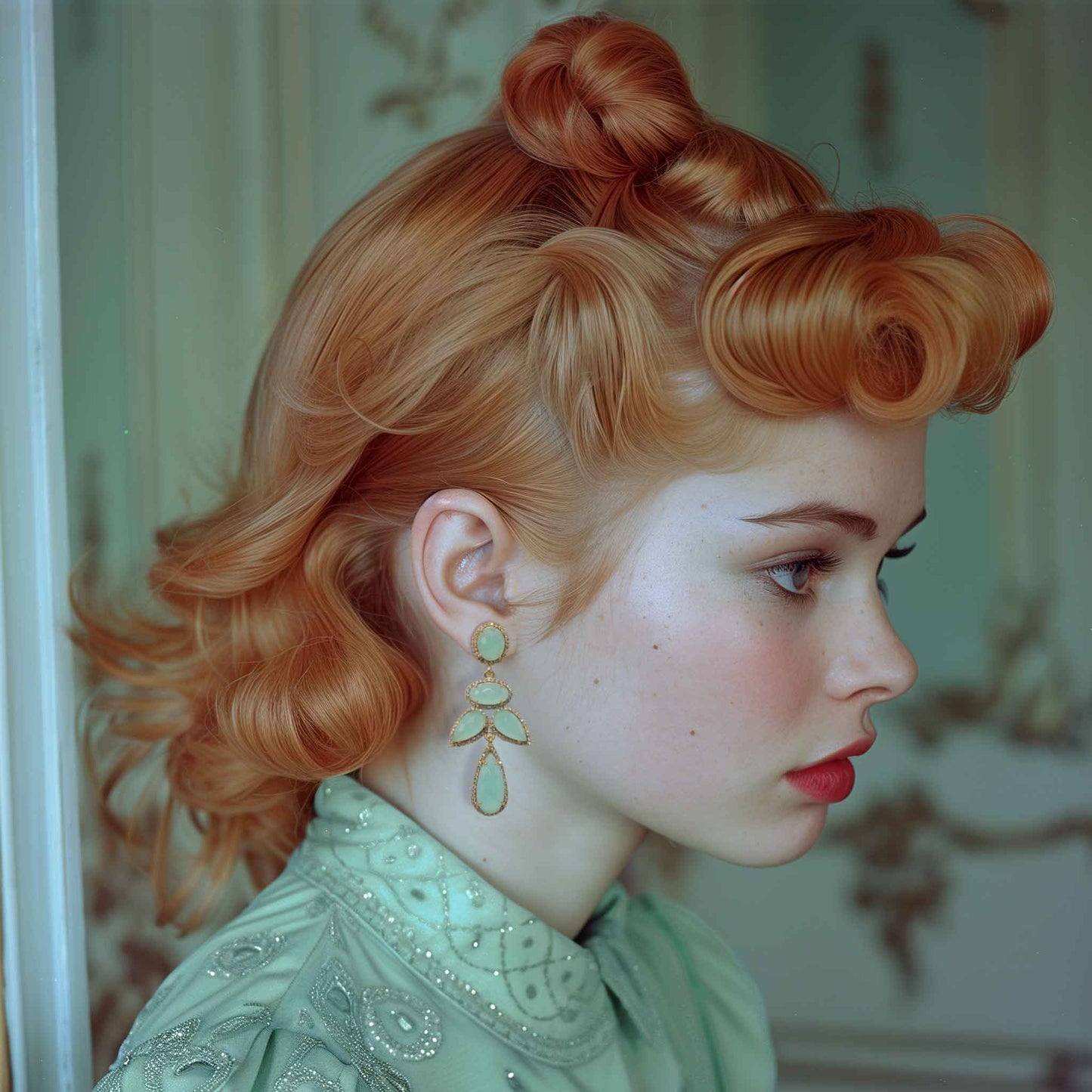 Fiorella Celadon Earrings