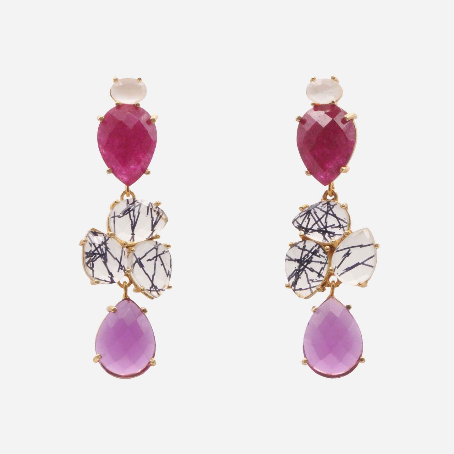 Pendientes Lacrima Purple