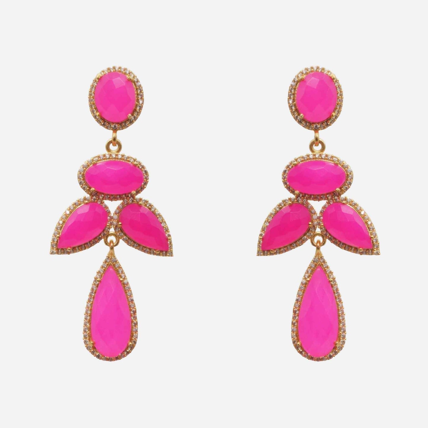 Fiorella Fuchsia Earrings