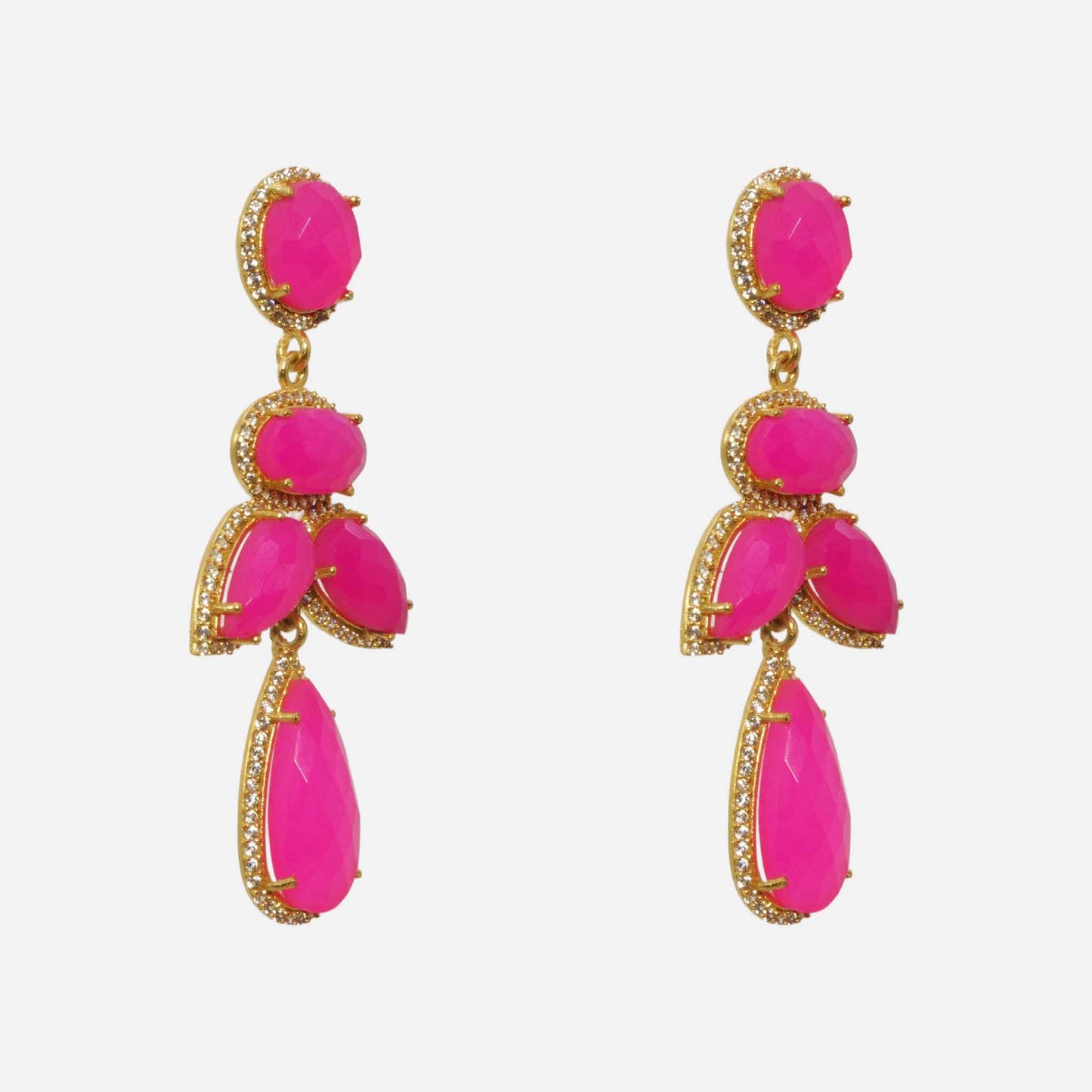 Fiorella Fuchsia Earrings