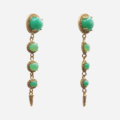 Ovalia Aqua Green Earrings